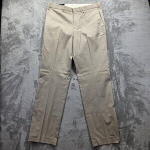 Express Producer Pants Mens 34x34 Khaki Beige Modern Fit Straight Leg Dress